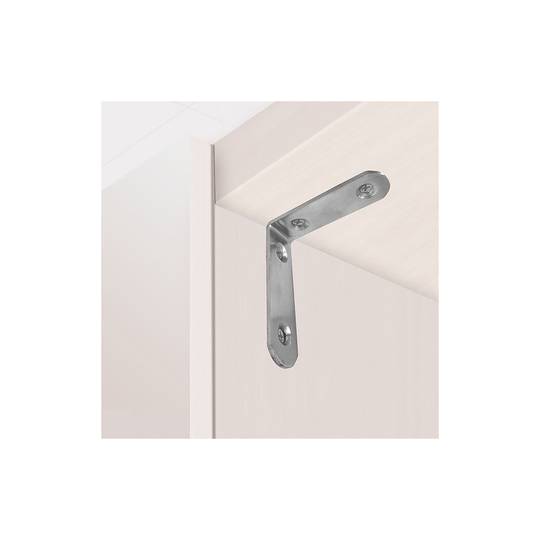 Escuadra de ángulo de acero inoxidable 60x60x19mm  pack 4 unidades