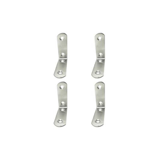 Wspornik kątowy ze stali nierdzewnej 80x80x19mm zestaw 4 sztuk