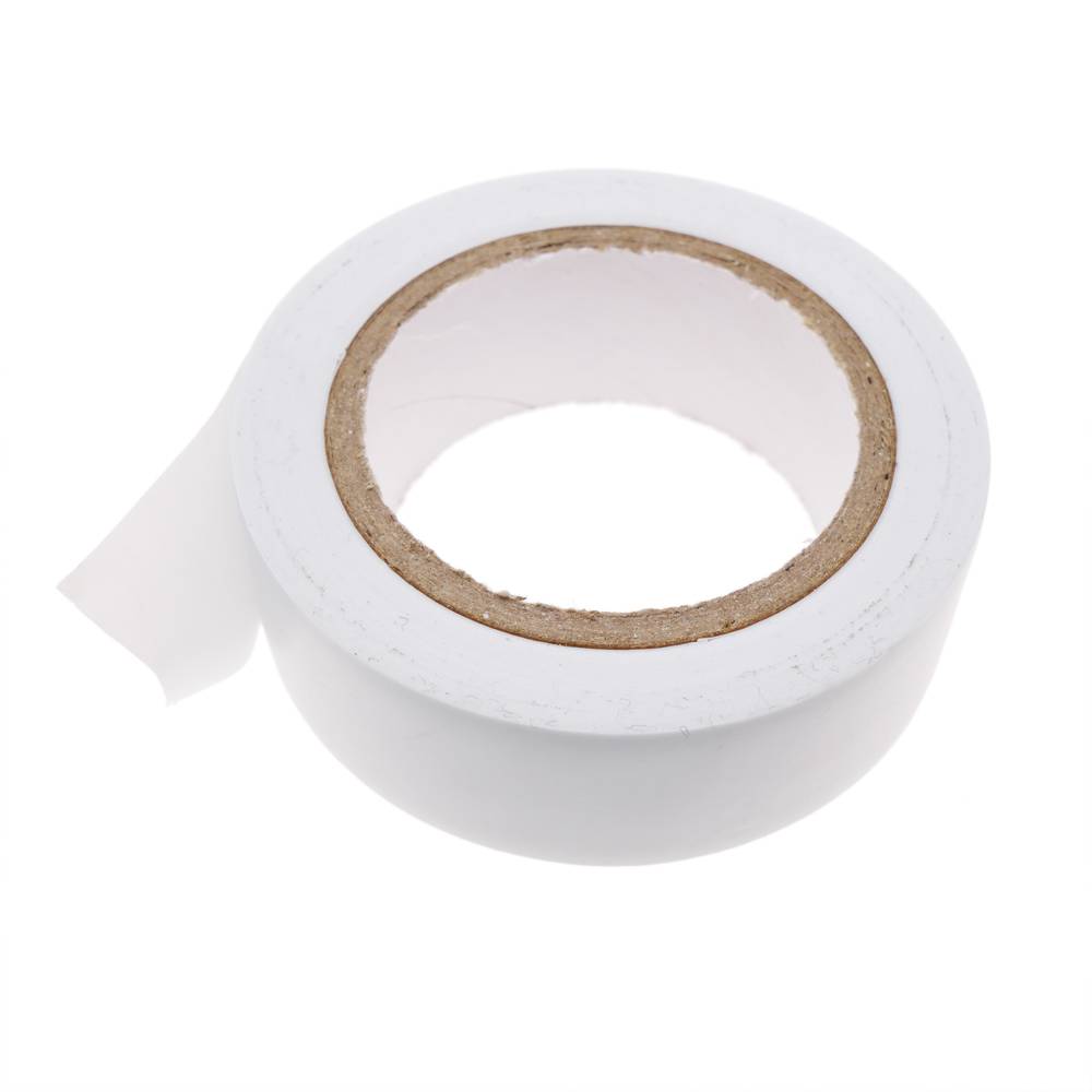 Fita isolante branca 0,13x19mm em bobina 9,15m