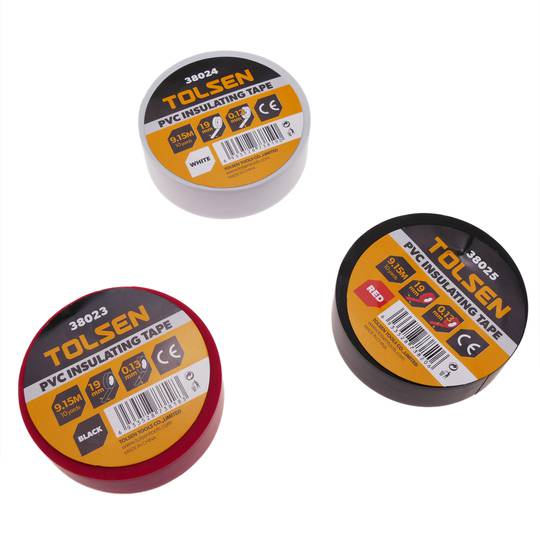 Fita isolante branca 0,13x19mm em bobina 9,15m