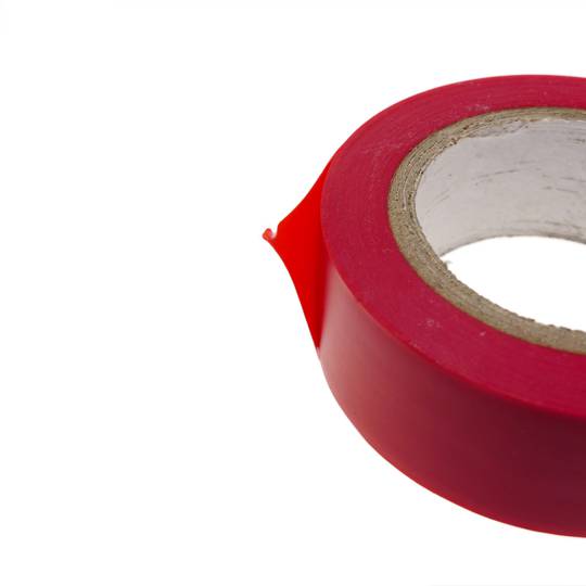 Fita isolante vermelha 0,13x19mm em bobina 9,15m