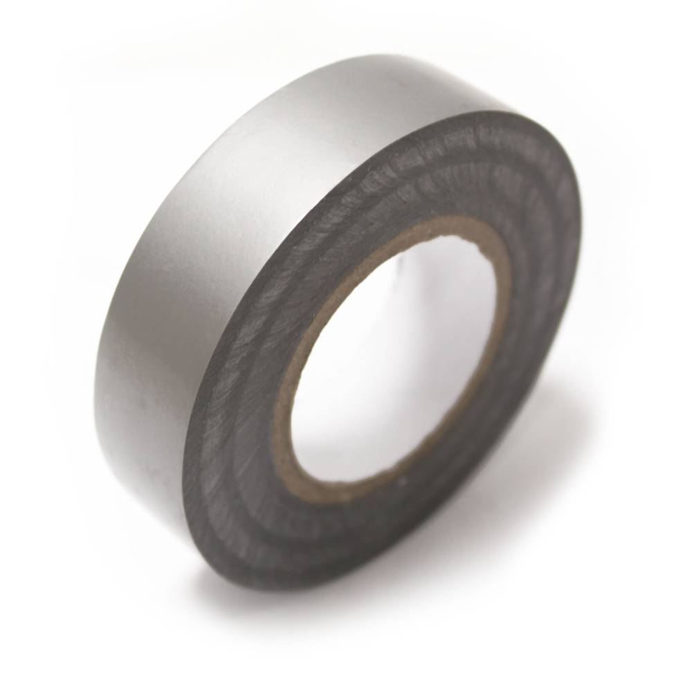Szara taśma izolacyjna 0,15 x 19 mm w cewce 20 m