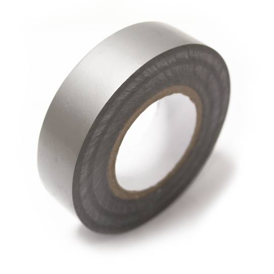 Szara taśma izolacyjna 0,15 x 19 mm w cewce 20 m