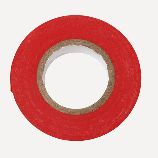0,15x19mm red electrical tape in 10m coil