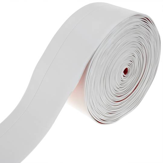 Flexible self-adhesive skirting board 50 x 20 mm. Length 10 m white