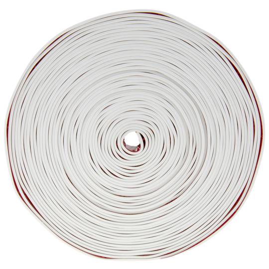 Flexible self-adhesive skirting board 50 x 20 mm. Length 10 m white