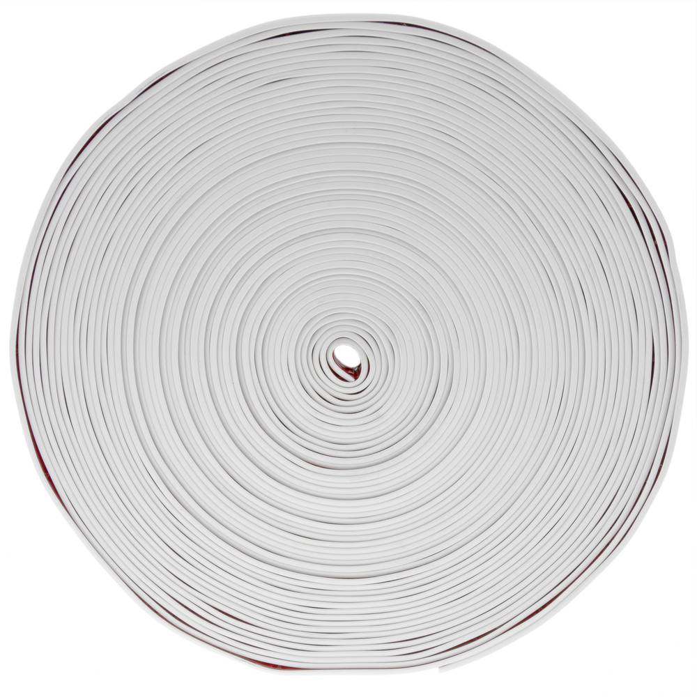 Flexible self-adhesive skirting board 50 x 20 mm. Length 15 m white