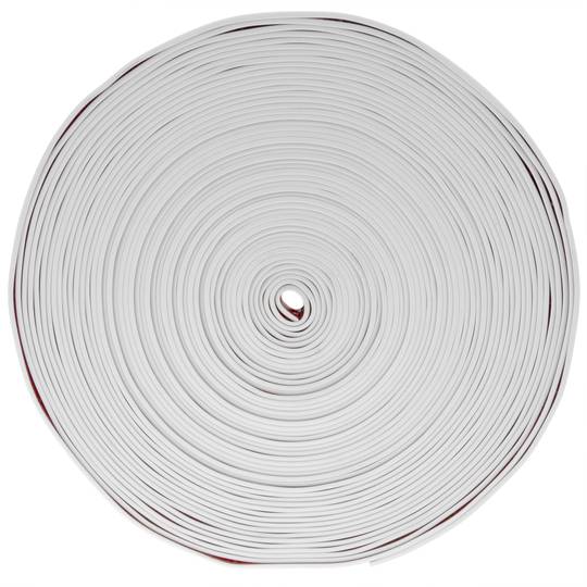 Rodapé autocolante flexível de 50 x 20 mm. Comprimento 15 m branco