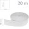 Flexible self-adhesive skirting board 50 x 20 mm. Length 20 m white