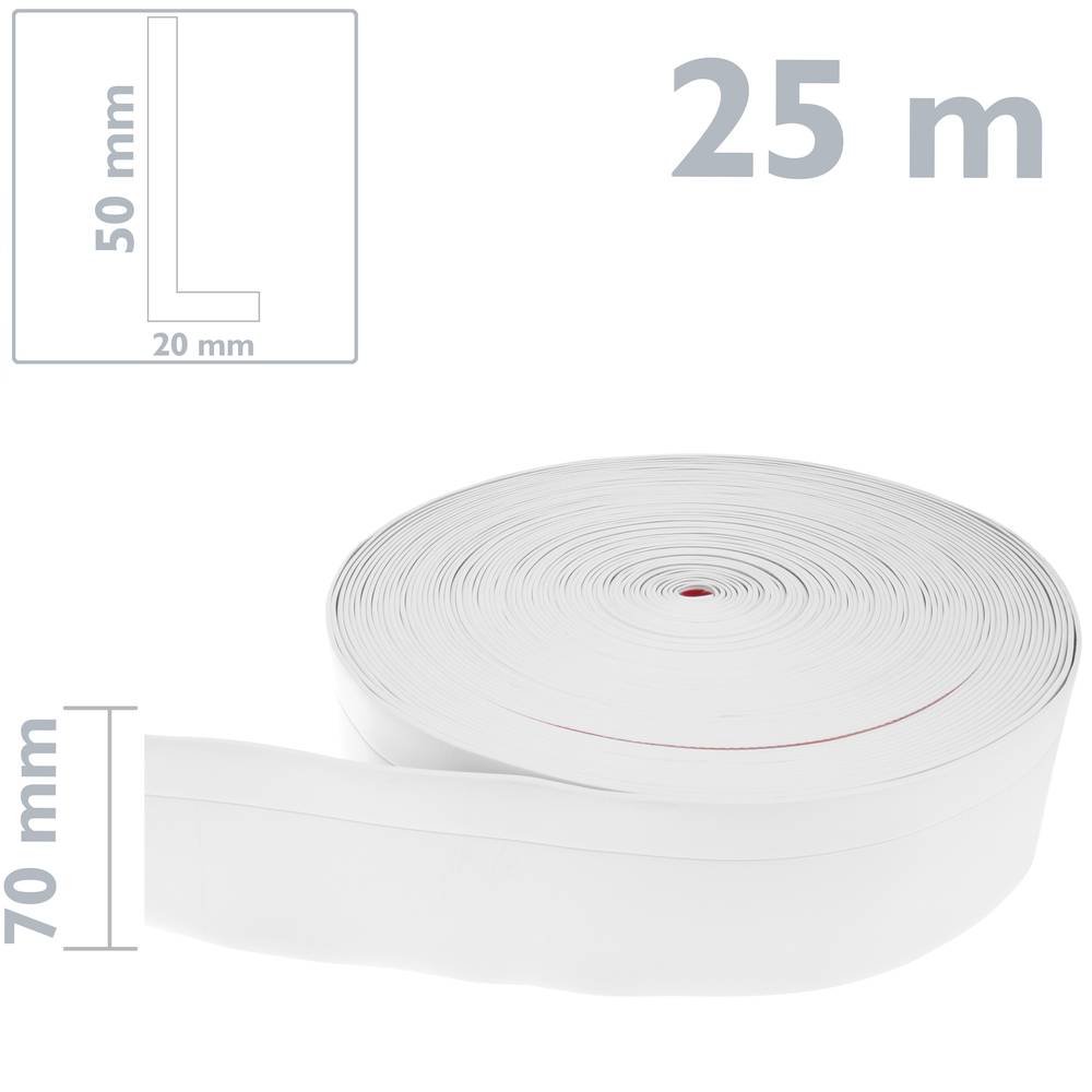Rodapiés Autoadhesivo - 12m x 32mm Rodapies de PVC Flexible, para Cocina y  Baño, Blanco