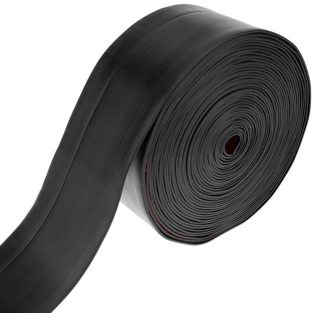Flexible self-adhesive skirting board 50 x 20 mm. Length 10 m black