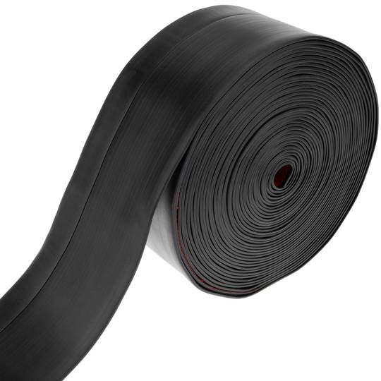 Rodapié flexible autoadhesivo 50 x 20 mm. Longitud 10 m negro