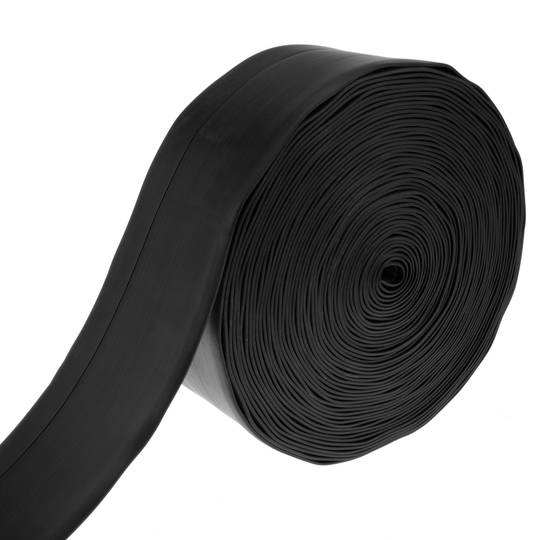 Flexible self-adhesive skirting board 50 x 20 mm. Length 15 m black ...