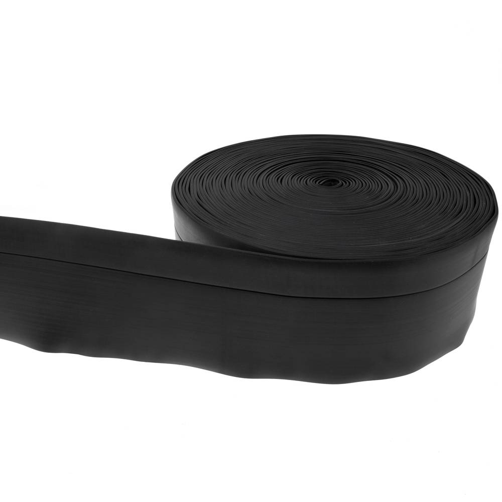 Plinthe autocollante flexible de 50 x 20 mm. Longueur 15 m noir