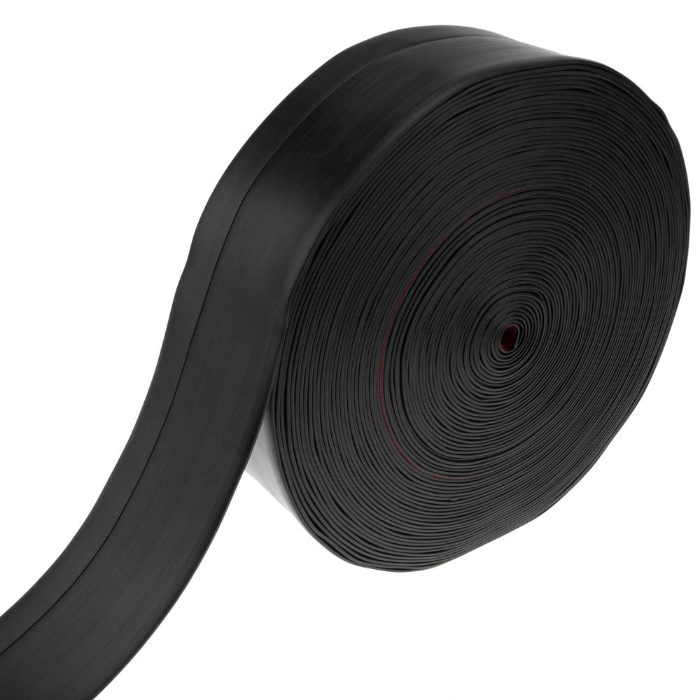 Plinthe autocollante flexible de 50 x 20 mm. Longueur 25 m noir - Cablematic