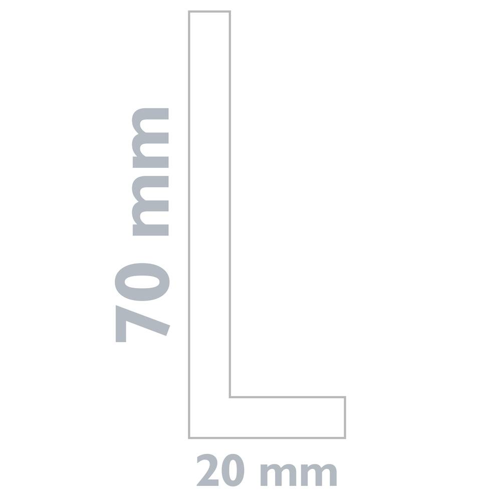 Sòcol flexible autoadhesiu 70 x 20 mm. Longitud 10 m blanc