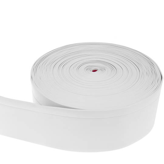 Rodapié flexible autoadhesivo 70 x 20 mm. Longitud 15 m blanco