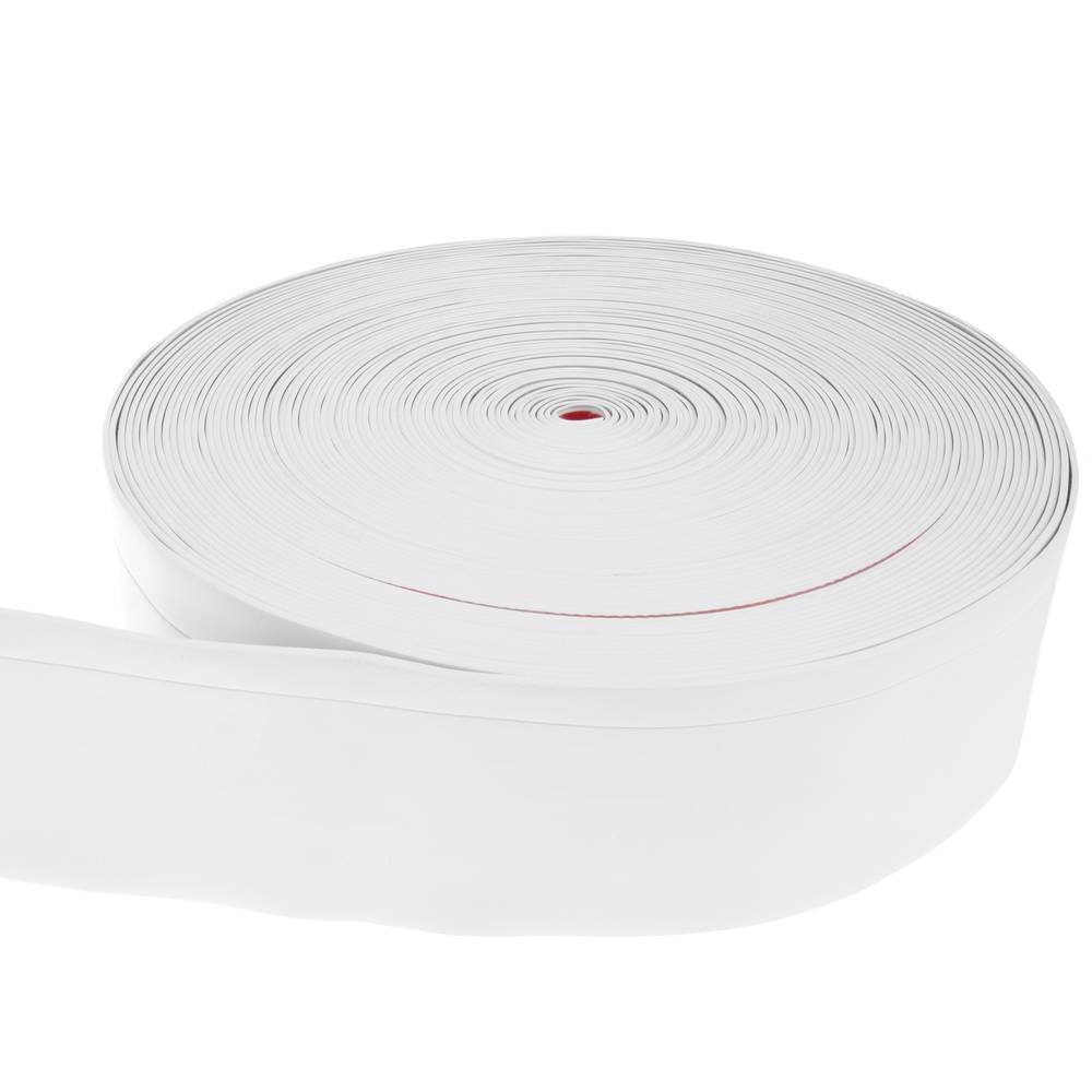 Zelfklevende flexibele plint 70 x 20 mm. Lengte 25 m wit