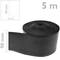 Rodapié flexible autoadhesivo 70 x 20 mm. Longitud 5 m negro