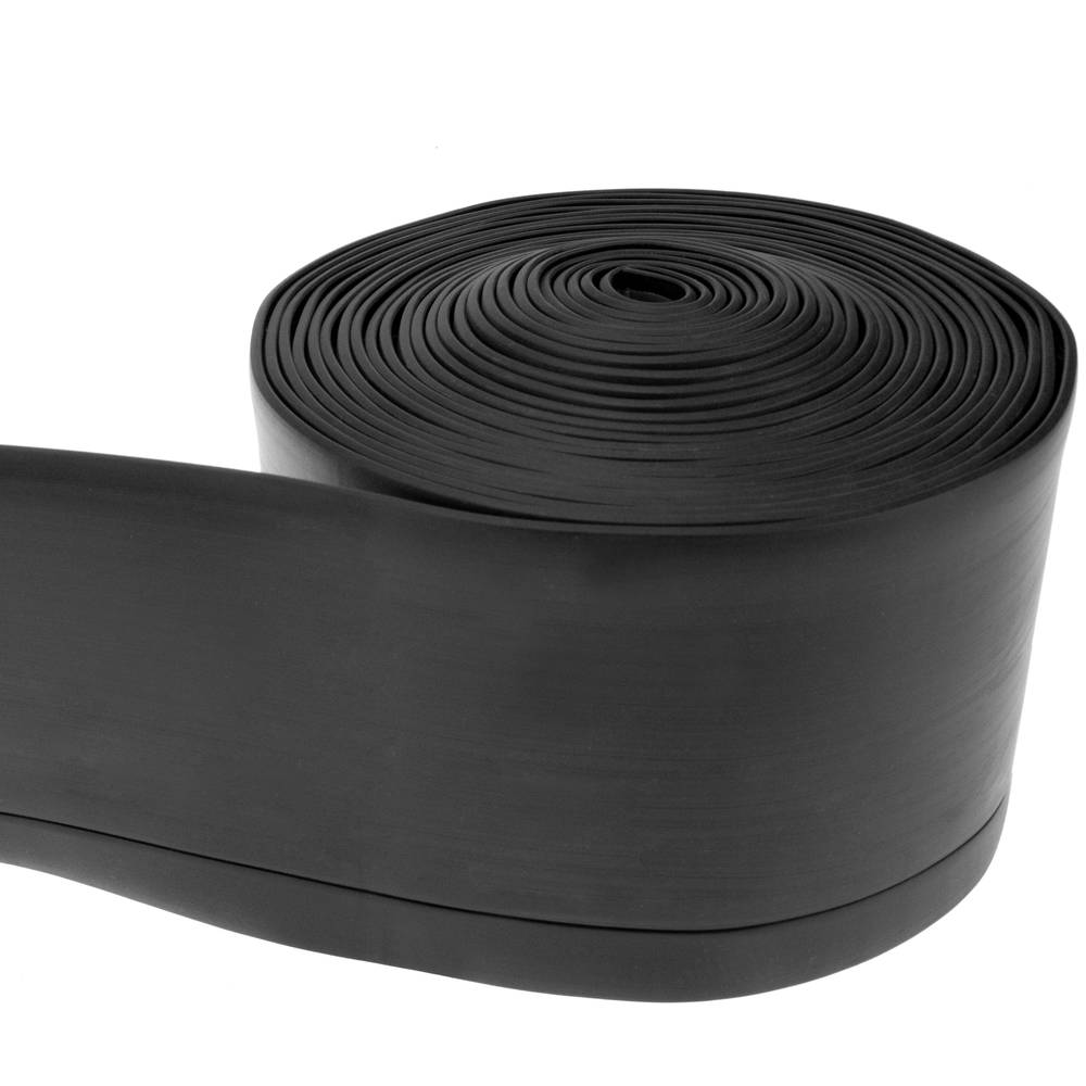 Rodapié flexible autoadhesivo 70 x 20 mm. Longitud 5 m negro
