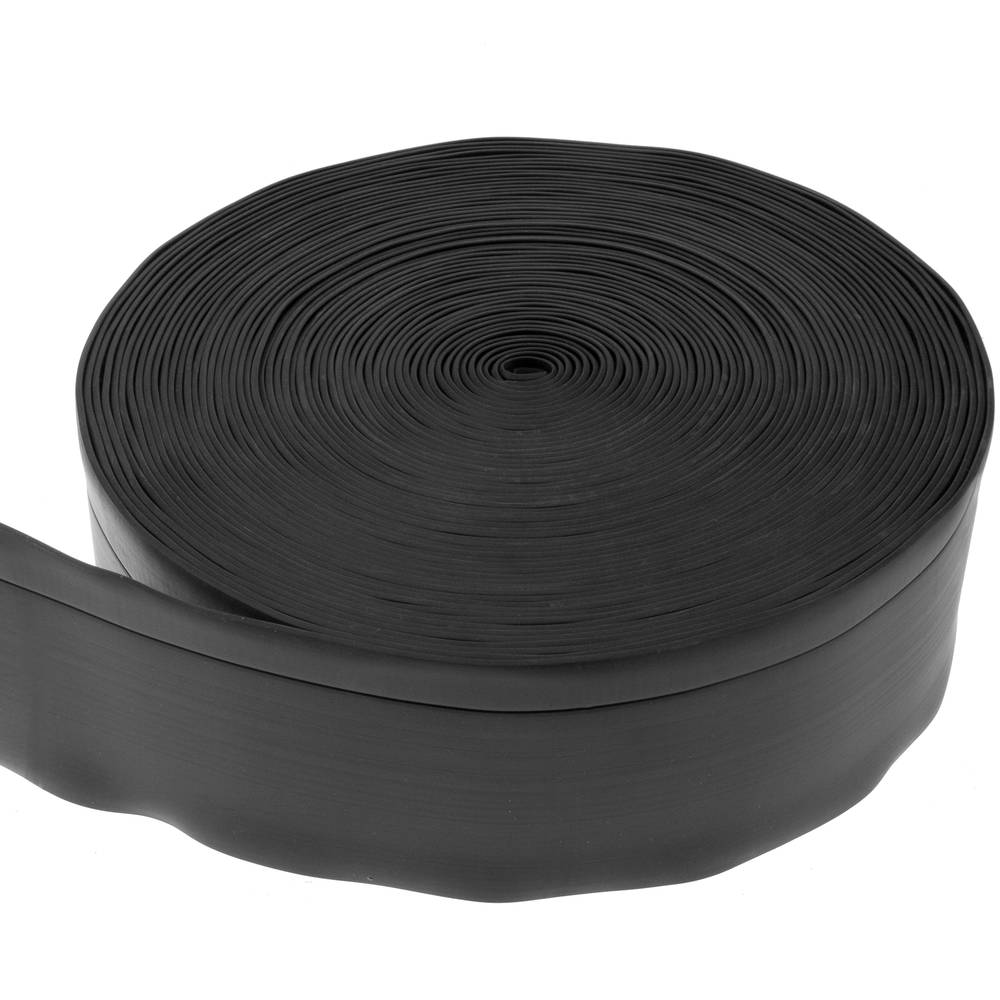 Selbstklebende flexible Sockelleiste 70 x 20 mm. Länge 20 m schwarz -  Cablematic