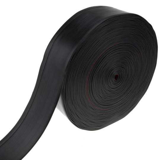 Self-adhesive flexible skirting 70 x 20 mm. Length 25 m black