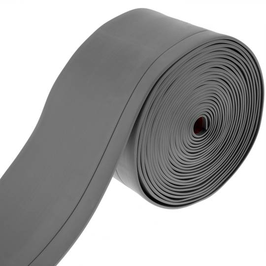 Rodapié flexible autoadhesivo 70 x 20 mm. Longitud 5 m gris