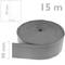Zelfklevende flexibele plint 70 x 20 mm. Lengte 15 m grijs
