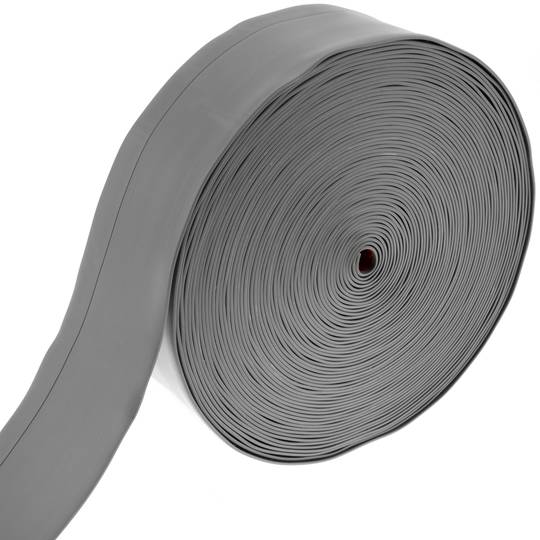 Plinthe flexible autocollante 70 x 20 mm. Longueur 20 m gris