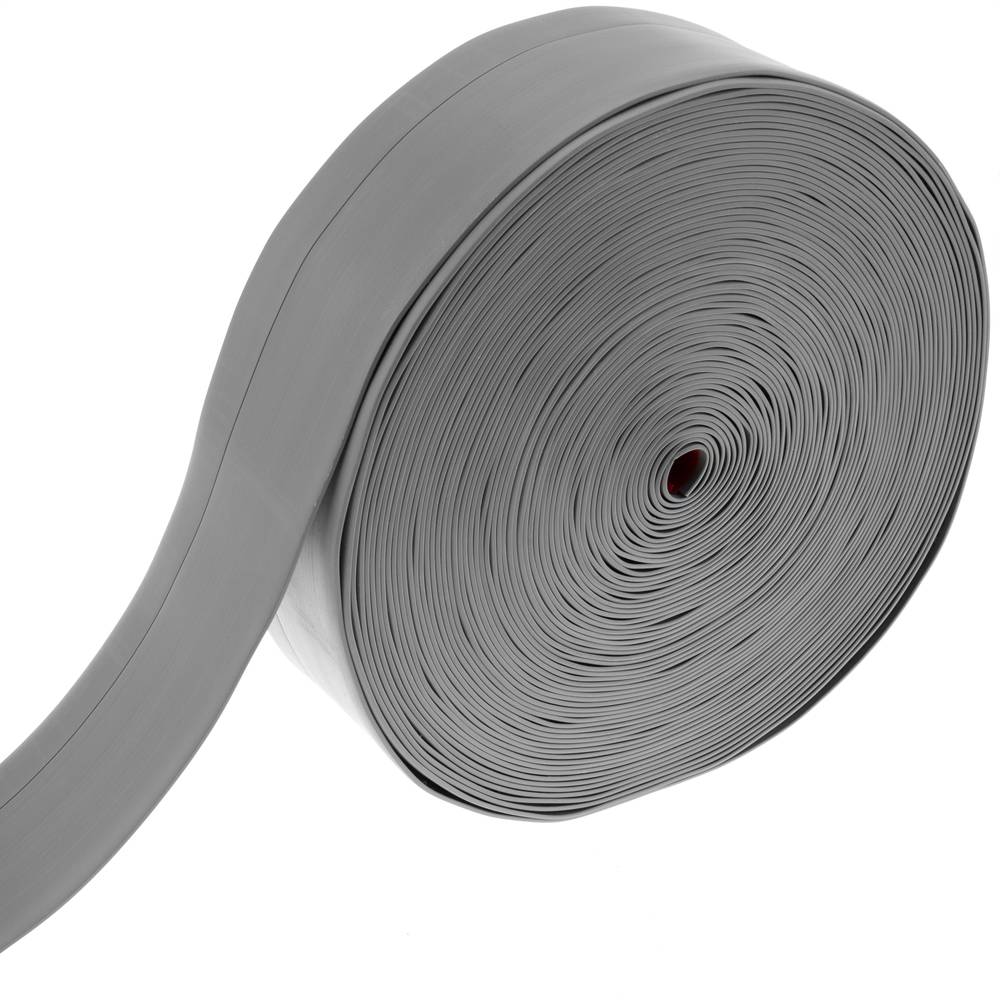 Rodapé flexível autocolante 70 x 20 mm. Comprimento 25 m cinza