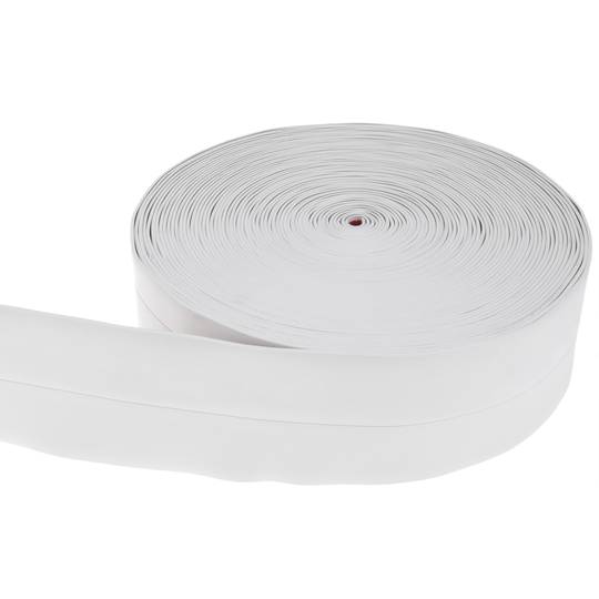 Rodapié flexible autoadhesivo 19 x 19 mm. Longitud 20 m blanco