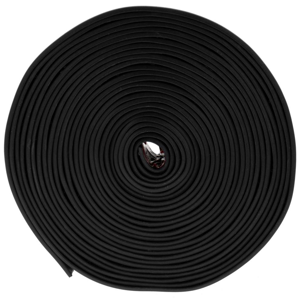 Plinthe flexible autocollante 19 x 19 mm. Longueur 5 m noir