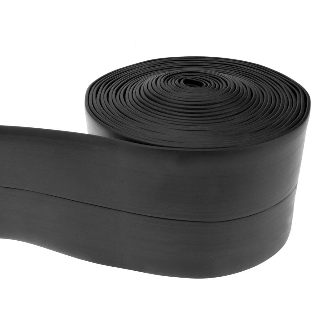 Plinthe flexible autocollante 19 x 19 mm. Longueur 5 m noir
