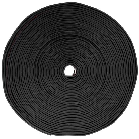 Rodapié flexible autoadhesivo 19 x 19 mm. Longitud 10 m negro