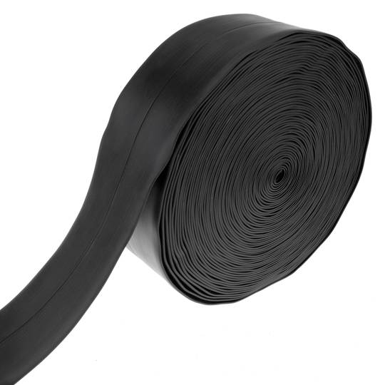 Flexible selbstklebende Fußleiste 19 x 19 mm. Länge 20 m schwarz
