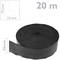 Flexible selbstklebende Fußleiste 19 x 19 mm. Länge 20 m schwarz