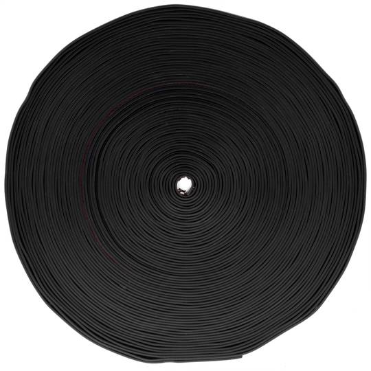 Flexible selbstklebende Fußleiste 19 x 19 mm. Länge 25 m schwarz