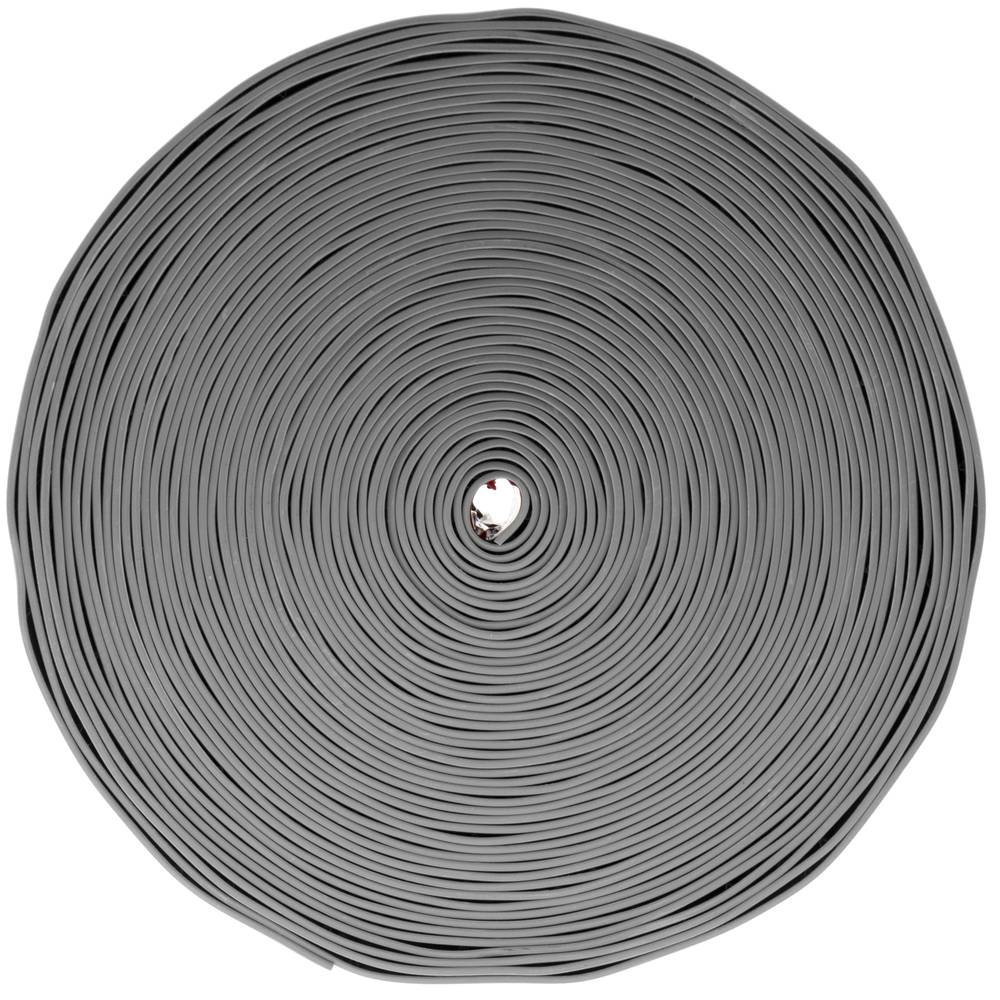 Flexible self-adhesive skirting board 19 x 19 mm. Length 15 m gray