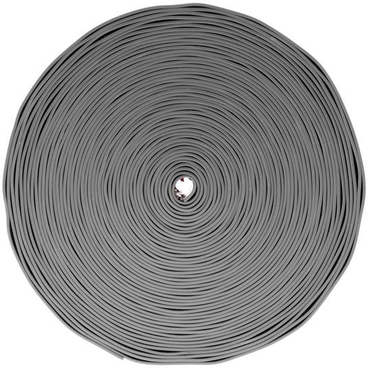 Flexible self-adhesive skirting board 19 x 19 mm. Length 15 m gray
