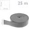 Flexible self-adhesive skirting board 19 x 19 mm. Length 25 m gray