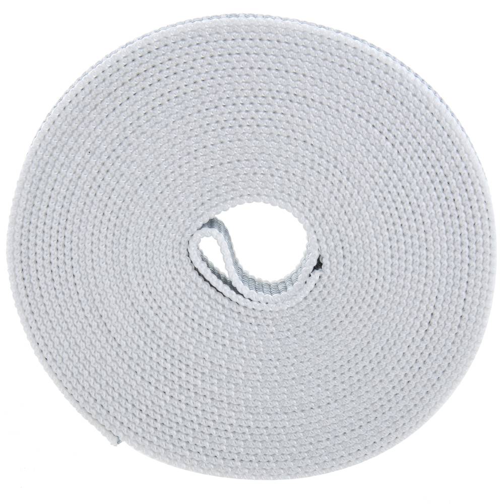Cinta para persiana de nailon gris y blanco de 22mm x 6m