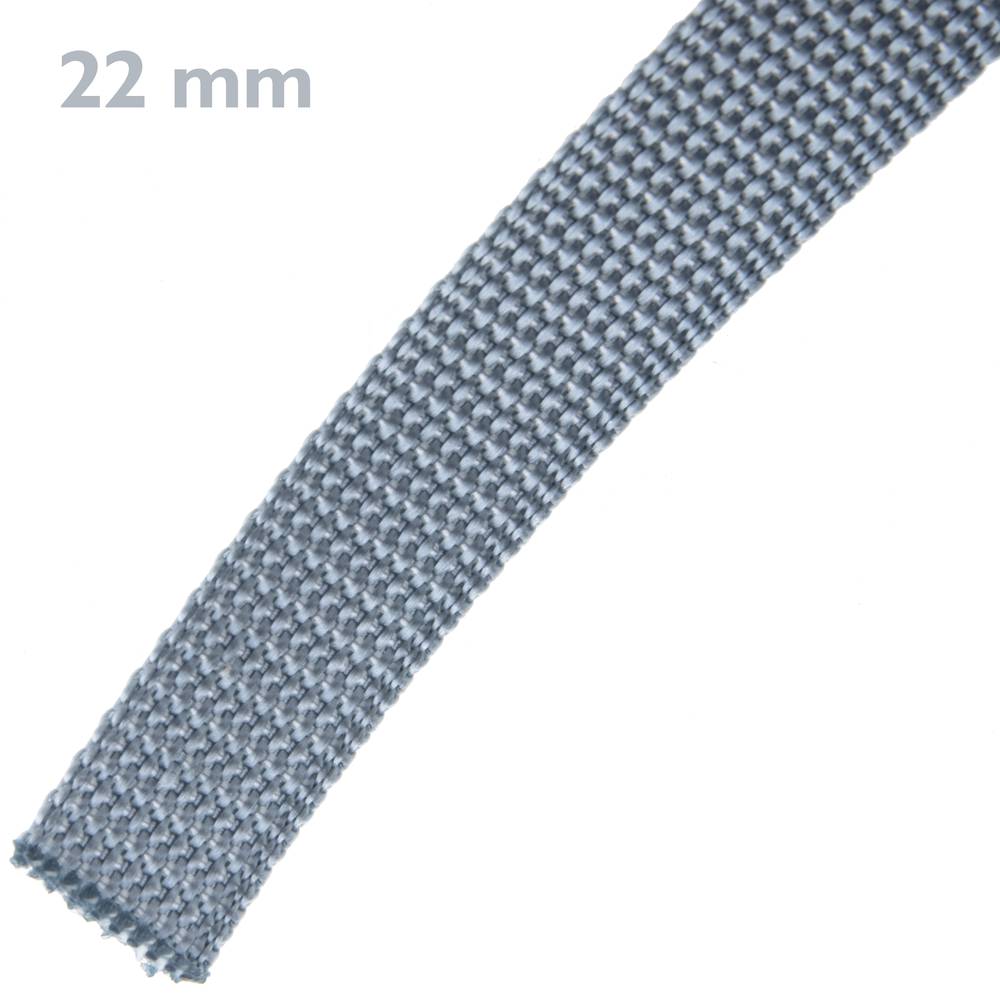 Cinta para persiana de nailon gris de 22mm x 6m - Cablematic