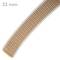 Blind tape beige and white nylon of 22mm x 6m