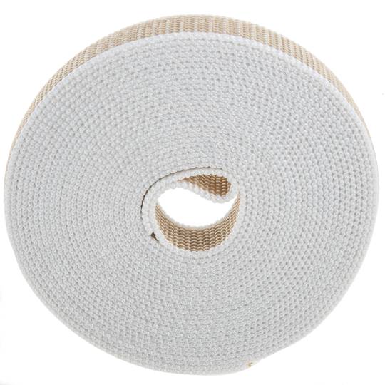 Blind tape beige and white nylon of 22mm x 6m