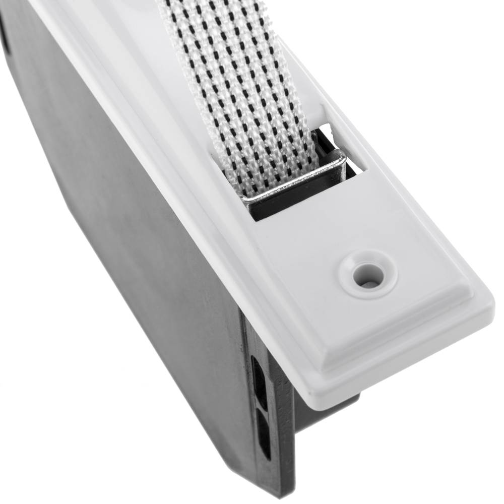 Recogedor de plástico eléctrico para persianas con cinta de 1.4 a 2.3 cm de  23 cm color blanco Schellenberg - Cablematic