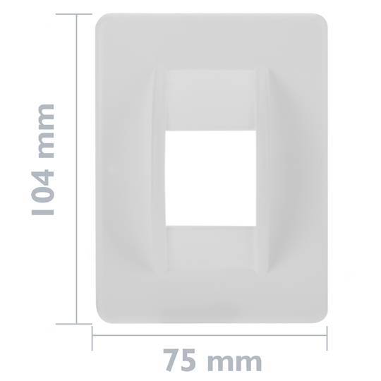 Plastic casing covers pulley in white color