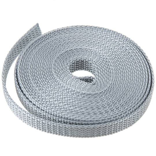 Pak van 2 tapes voor mini grijze nylon jaloezieën 14 mm x 5 m