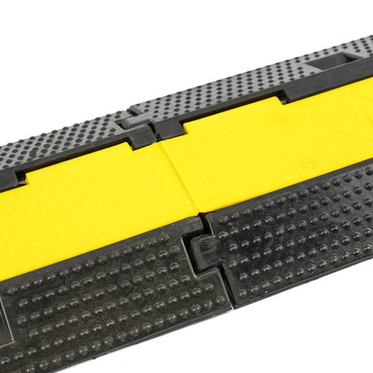Passacables de sòl 2 vies 98 cm per a protecció de cables elèctrics 2 pack