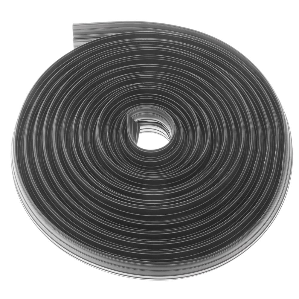 2m Greenbrook Black PVC Rubber Cable Tidy Floor Cover Protector Trunking 64 x 11mm Choose Your Length