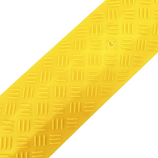 Pasacables de suelo para protección de cables eléctricos de 1 vía 100x13 cm  amarillo rígido - Hiper Herramientas